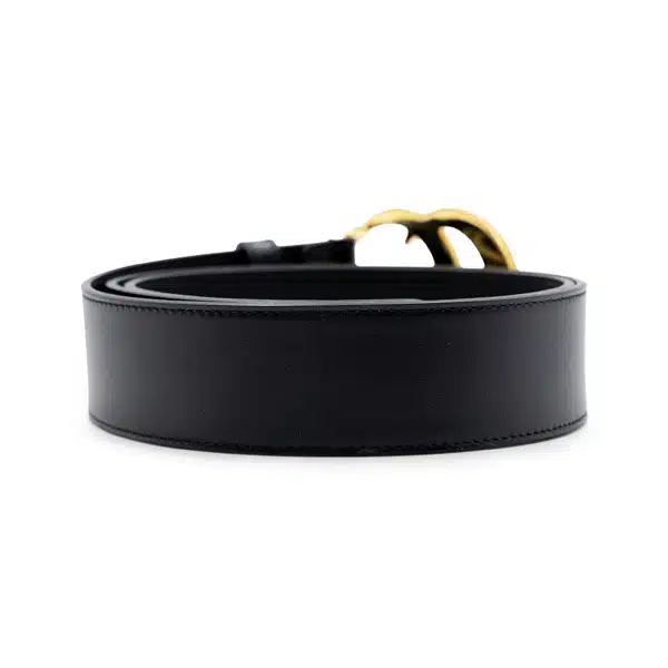 Gucci GG Marmont Black Leather Belt - Image 2